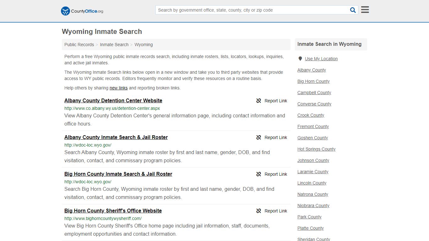 Inmate Search - Wyoming (Inmate Rosters & Locators)